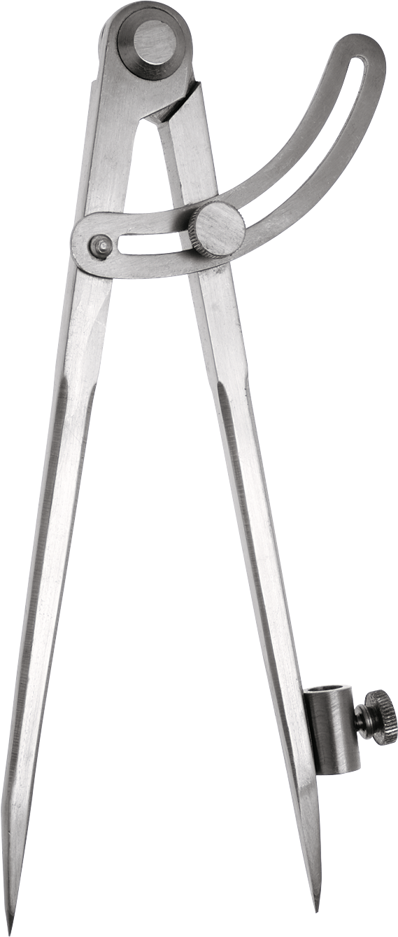 Bleistiftzirkel mit Stellbogen feste Spitzen Spezialstahl L200mm