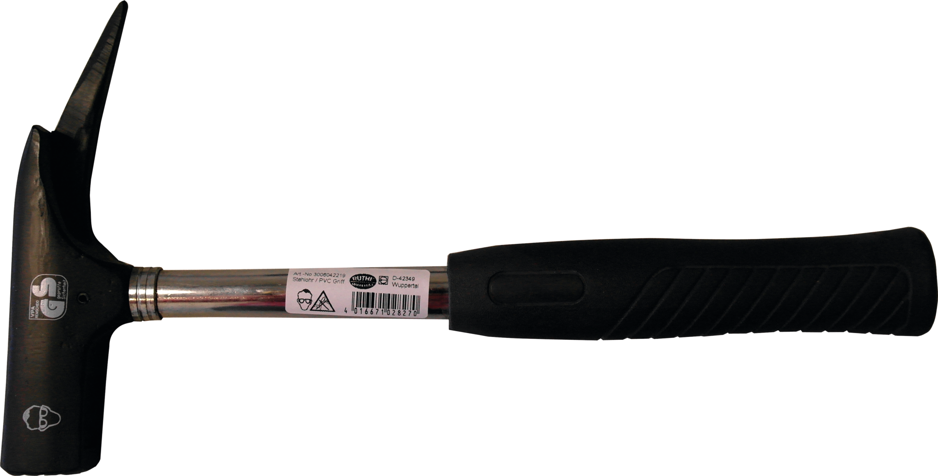 Latthammer mit Magnet 600g Stahlrohrstiel TÜV/GS-geprüft