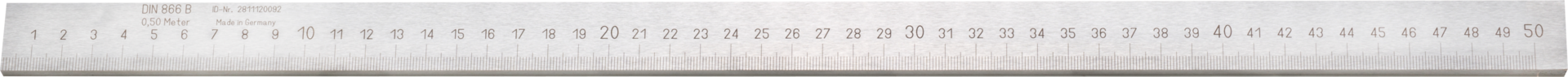 Arbeitsmaßstab INOX B25mm S5mm DIN866/II rostfrei L500mm