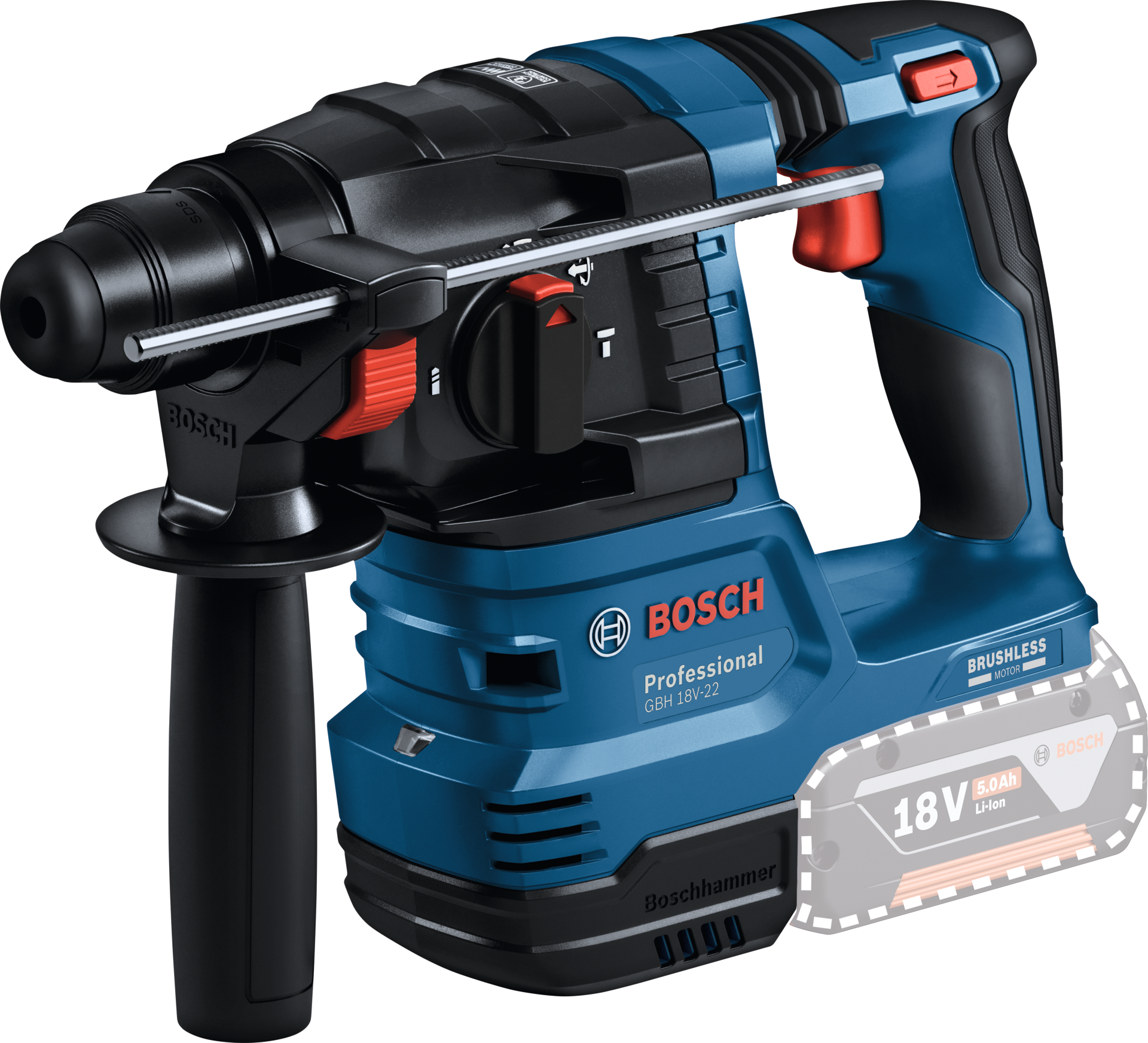 Akku-Bohrhammer solo GBH 18V-22 F inkl. L-Boxx