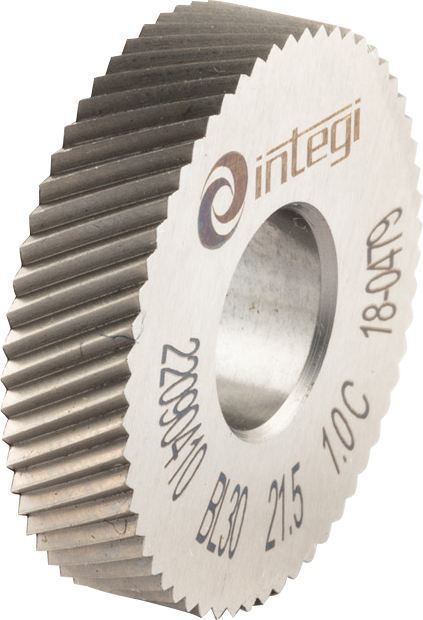 Rändelrad BL-Form 30° HSSE Gr. 1mm 21,5x5x8mm DIN403 für Rändelprofil RAA/RGE30°