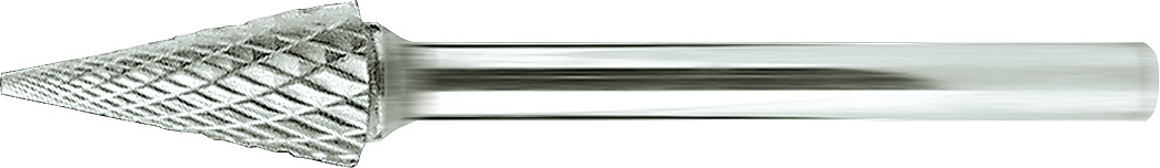 Frässtift HM Kreuzverzahnung Schaft 3mm Spitzkegelform SKM D3mm L13mm