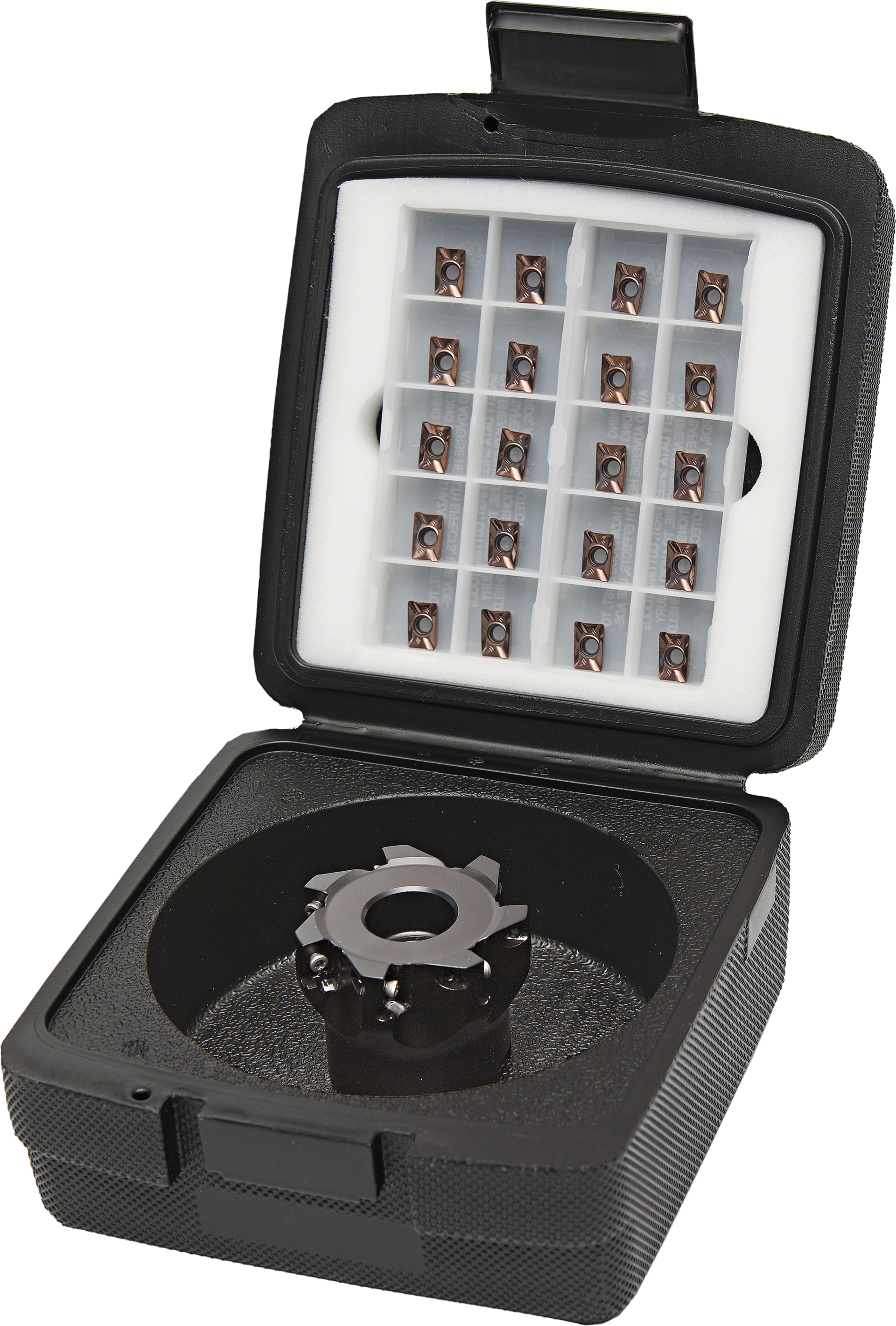 Aufsteck-Eckfräser Sortiment Soft ECO D40mm Z6 + 20x WSP APKT 1003 PDR MU FUB40