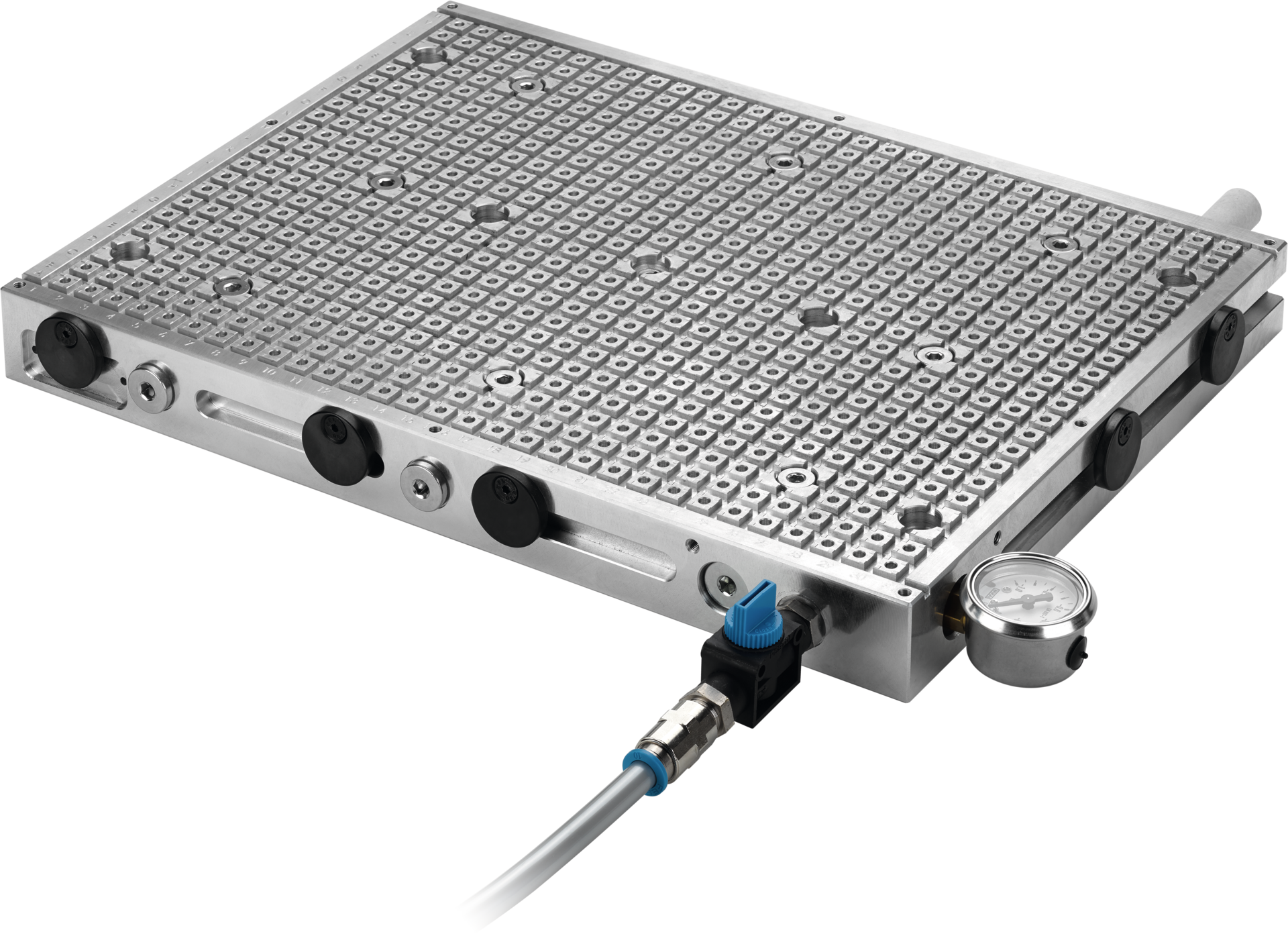 Vakuumspannplatte Premium Raster 12,5mm L400xB400xH40mm