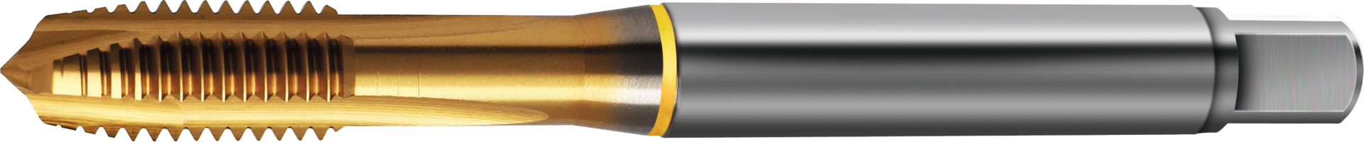 Maschinengewindebohrer M HSSE-PM TiN "Gold" DIN371-B Typ N ISO2-6H Durchgangsloch M10