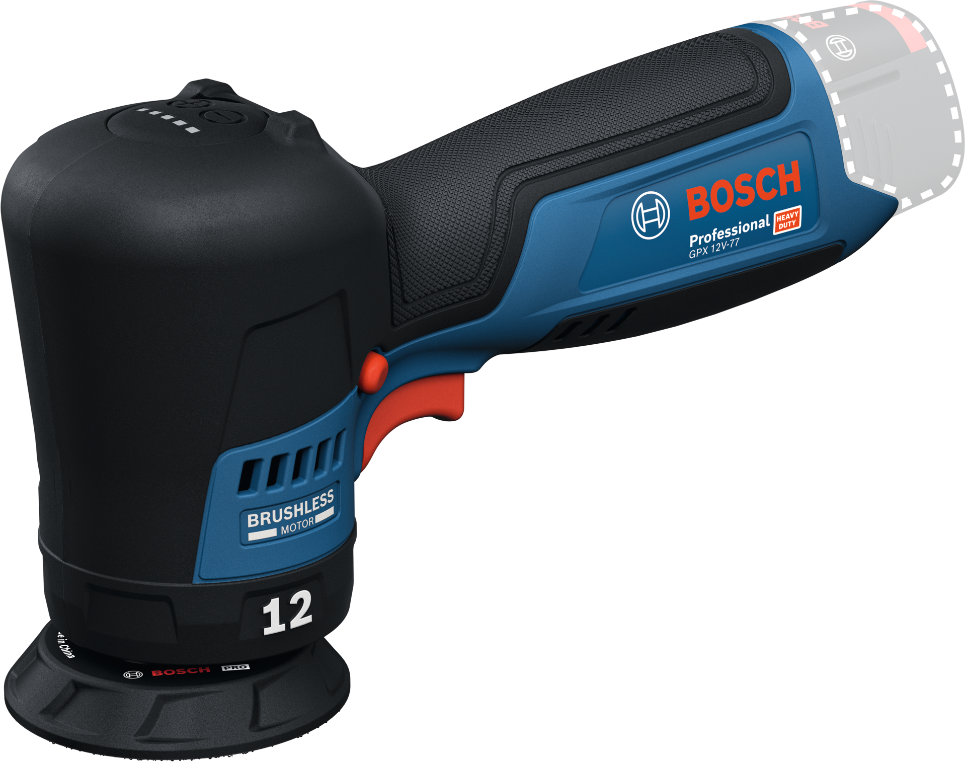 Akku-Exzenterpolierer Solo GPX 12V-77 im Karton