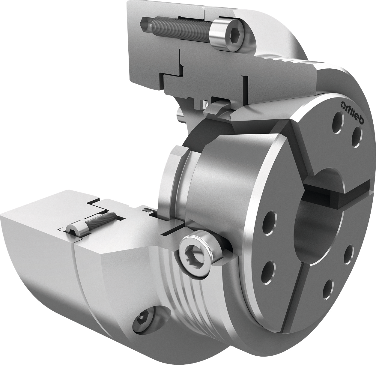 SPANNAX® Anschlagfutter mit vollem Durchlass Gr. 65 A2-5 D157