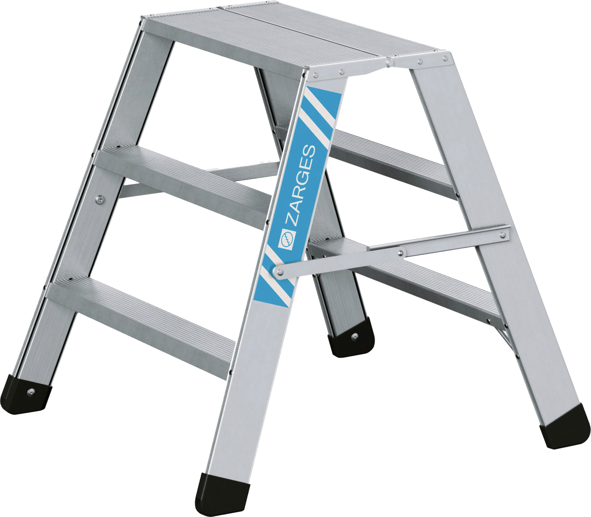 Arbeitspodest klappbar H0,7m 2 x 3 Stufen Arbeitshöhe 2,7m