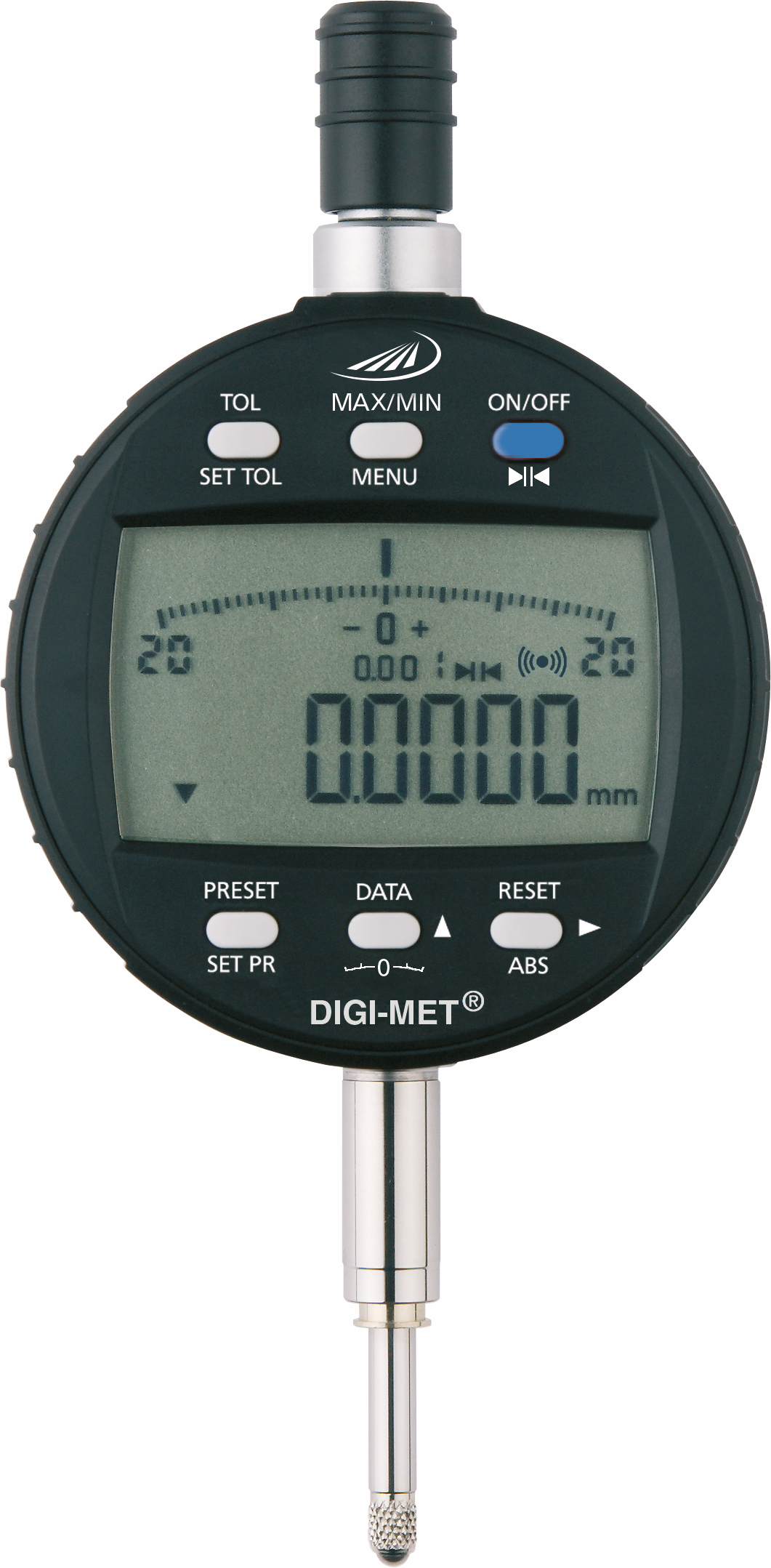 Messuhr Digital IP42 mit Ziffern/Skalenanzeige DIGI-MET® integrated wireless MS25mm Abl. 0,001mm integrated wireless