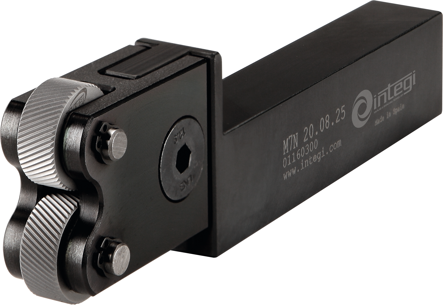 Rändelhalter H25xB18xL150mm 8-200mm für Rändelrad 20x8x6mm