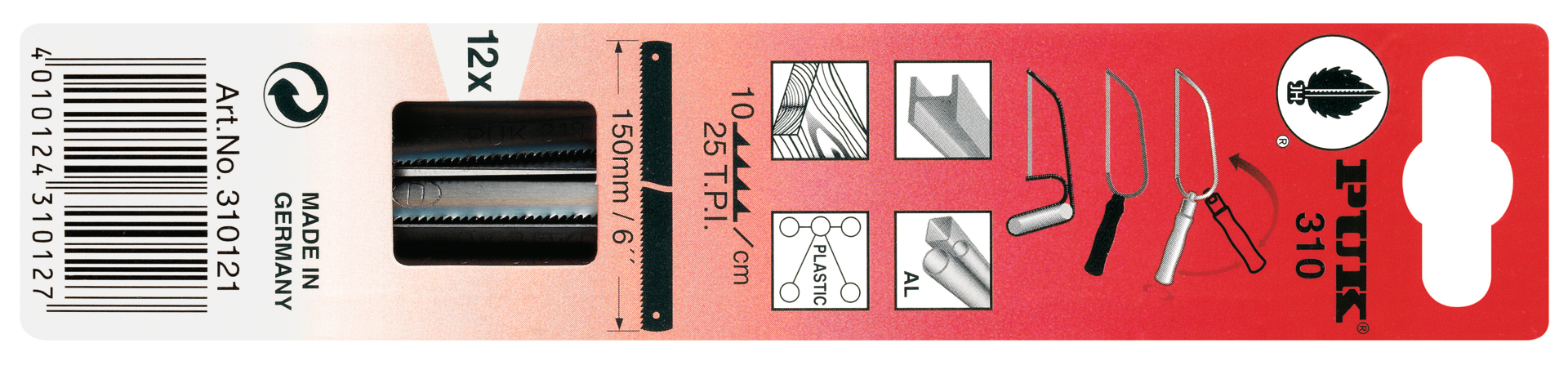 Handsägeblatt Pack 150mm Universal ZpZ25