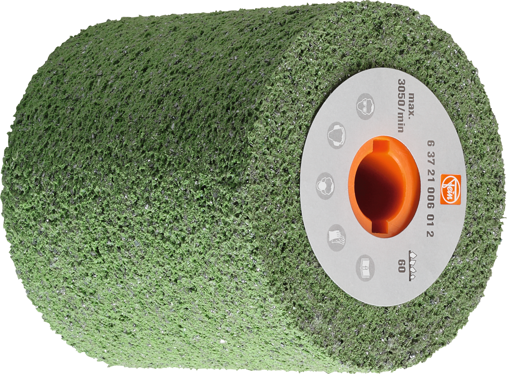 Schleifwalze elastisch für Satiniermaschinen D100x100mm K60 mittel