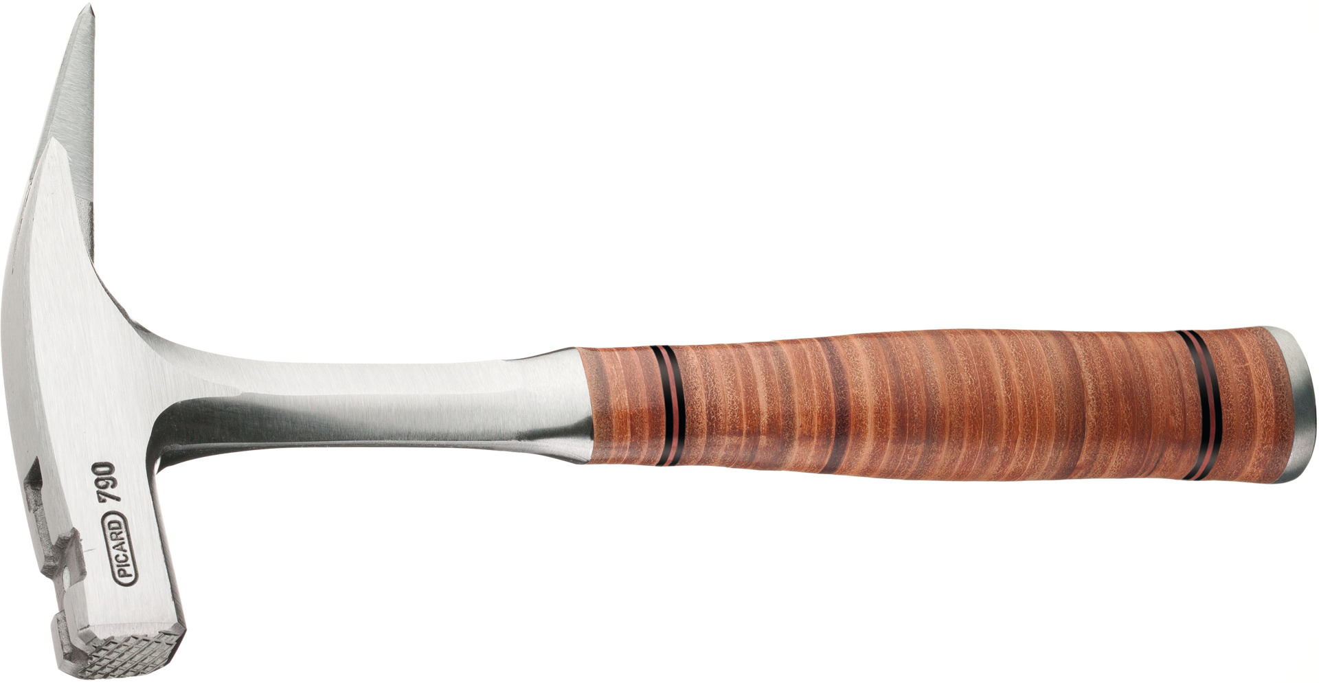 Latthammer Ganzstahl mit Ledergriff glatte Bahn ´