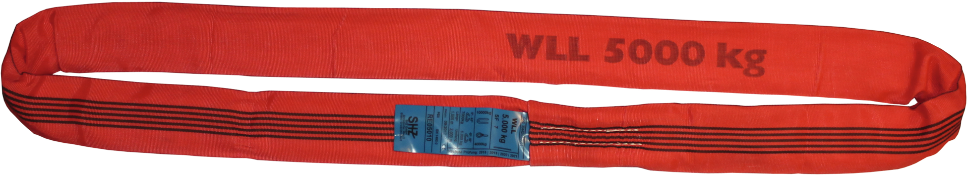 Rundschlinge doppellagig rot 5000kg Arbeitslänge 1m Umfang 2m