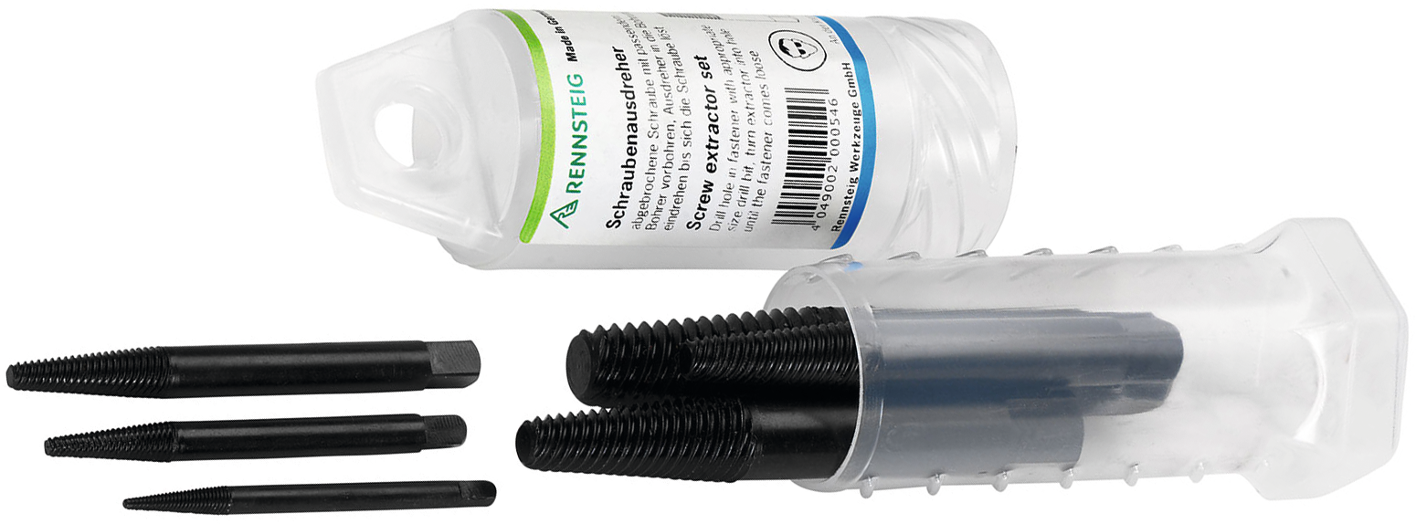 Schrauben-Ausdreher Satz Gr.1-6 M3-M24 CV-Stahl im Kunststoffetui