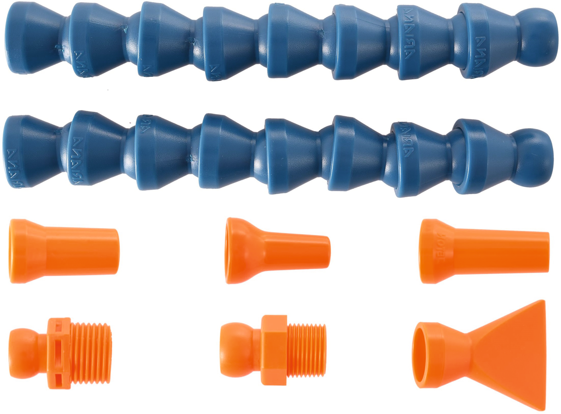 Flexibles Kühlmittelschlauchsysten 3/8" Grundpack 3xRunddüse/2xGelenkschlauch 1xFlachdüse/2xGewindeanschluss