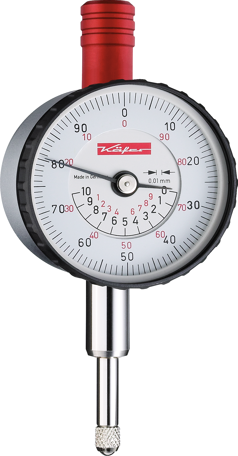 Messuhr konzentrische Anzeige Abl. 0,01mm AD40mm ZU1,0mm DIN878 MS10mm