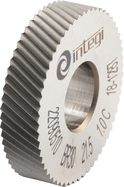Rändelrad BR-Form 30° HSSE Gr. 0,8mm 21,5x5x8mm DIN403 für Rändelprofil RAA/RGE30°
