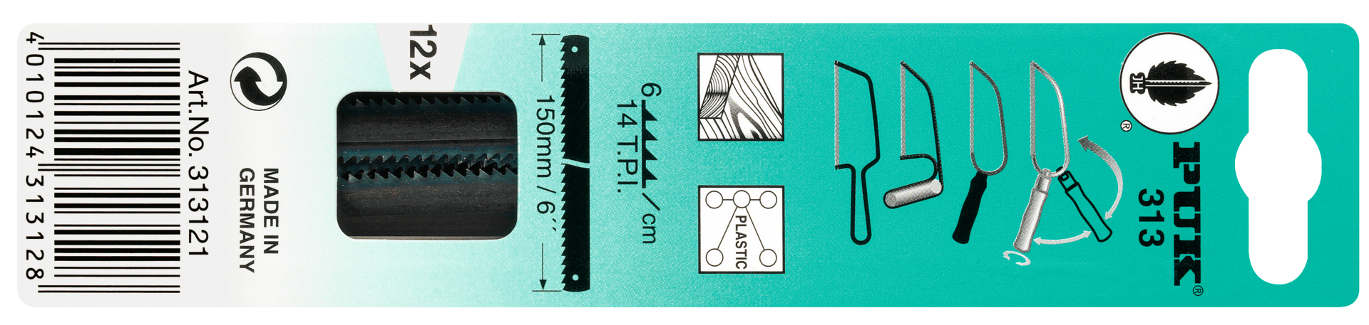 Handsägeblatt Pack 150mm Holz ZpZ14
