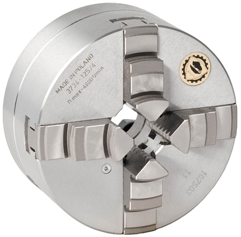 Planspiralfutter 4-Backen und zylindrischem Zentrierbund, Guss D315mm