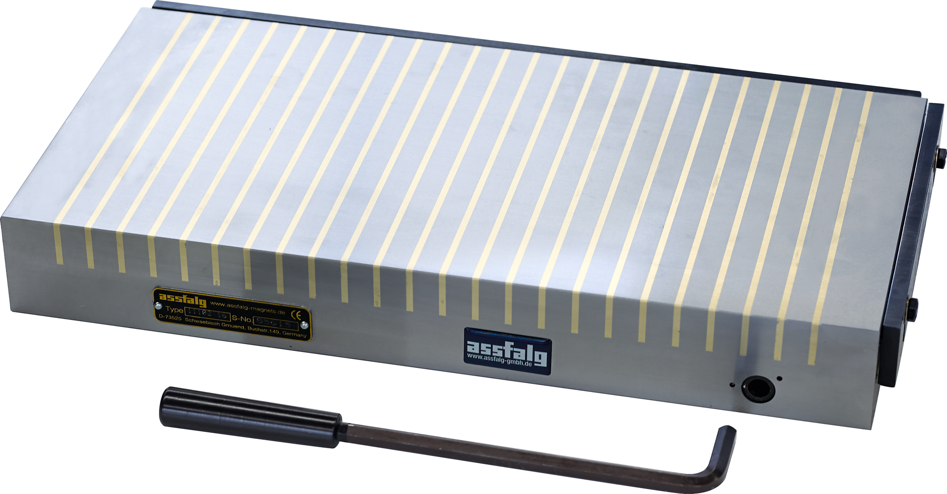 Permanent Magnetspannplatte mit grober Polteilung "PERMAMAX" H53mm für schwere Zerspanung L300mm B200mm