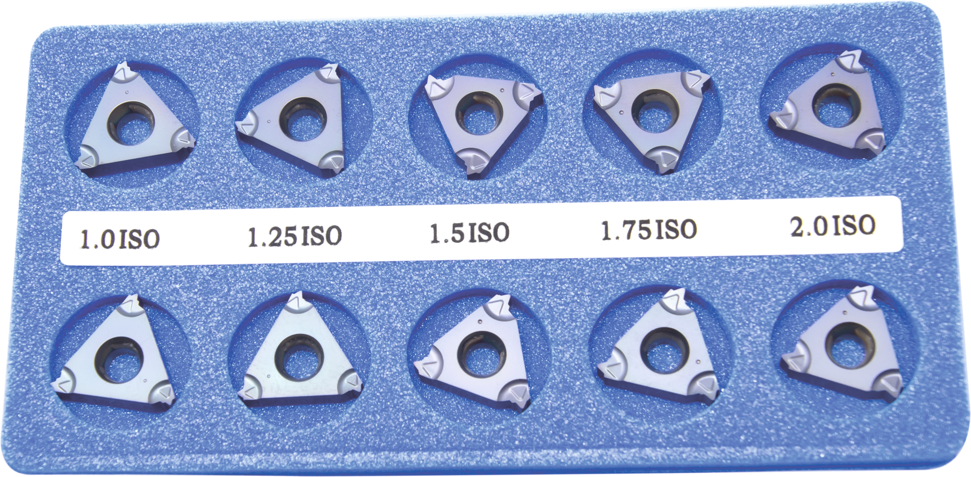 Gewindedrehplatte Satz M 60° Vollprofil TiAlN 16 ER ISO 60° DUB30 1,0-1,25-1,5-1,75-2,0