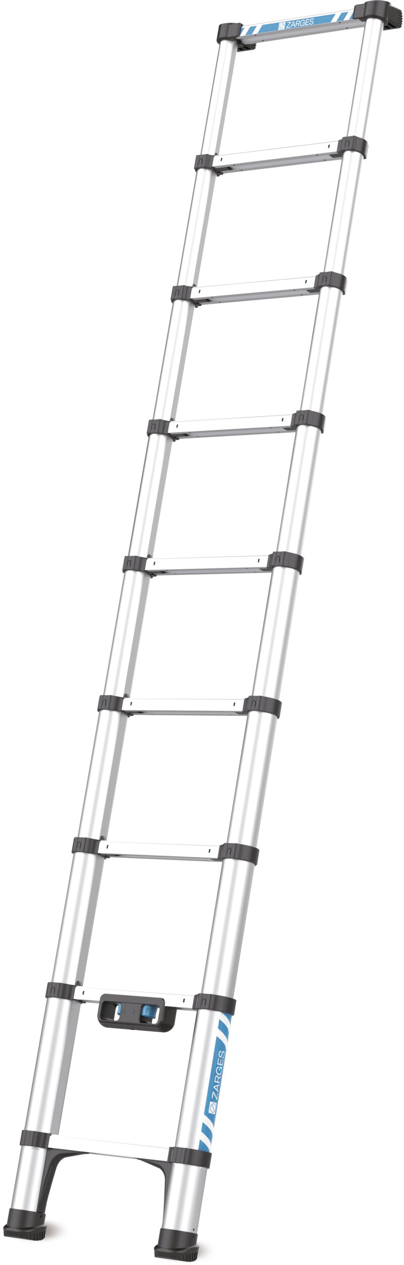 Anlegeleiter Teleskopauszug 9 Sprossen Arbeitshöhe 3,40m
