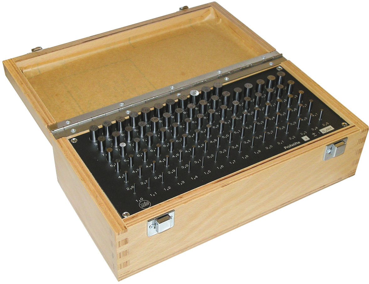 Prüfstift Sortiment 273-teilig Toleranz +/-0,001mm DIN2269 Stufung 0,01mm/+0,01/-0,01 D1,00-10,0mm
