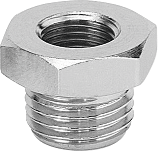 Reduziernippel Stahl kurz IG 1/8" x AG 1/4"