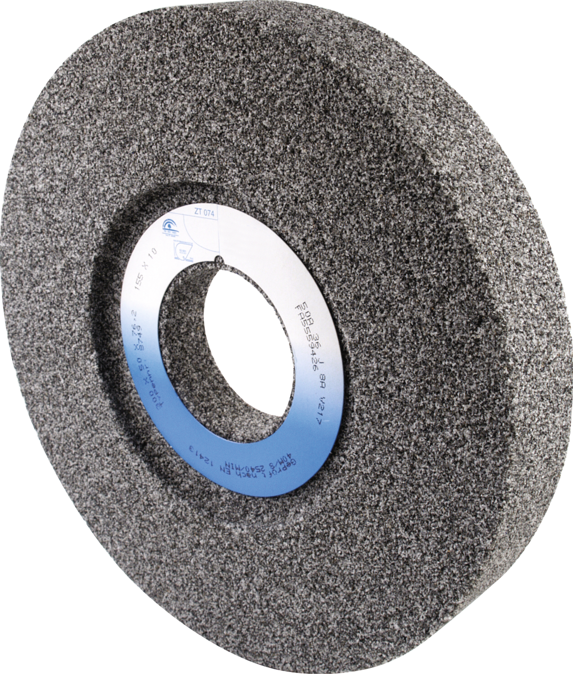 Flachschleifscheibe Keramikkorn Präzision Bohrung 76,2mm B50mm D300mm beidseitige Aussparung