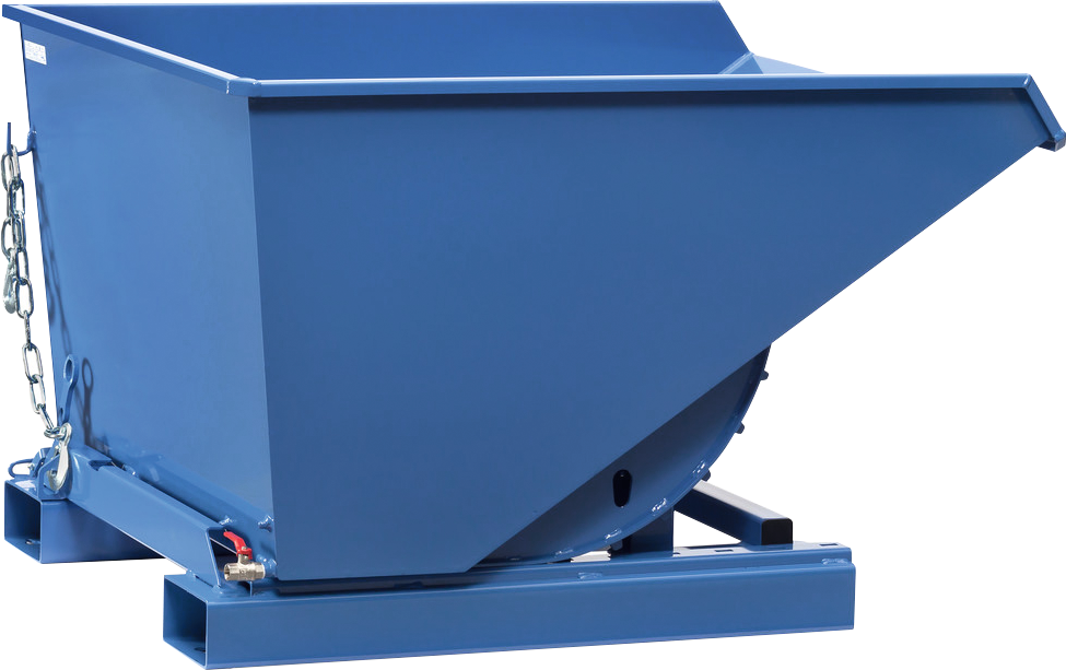 Selbstkipper mit Ablasshahn L1300 x B1620 x H830mm Tragkraft 2000kg 900l