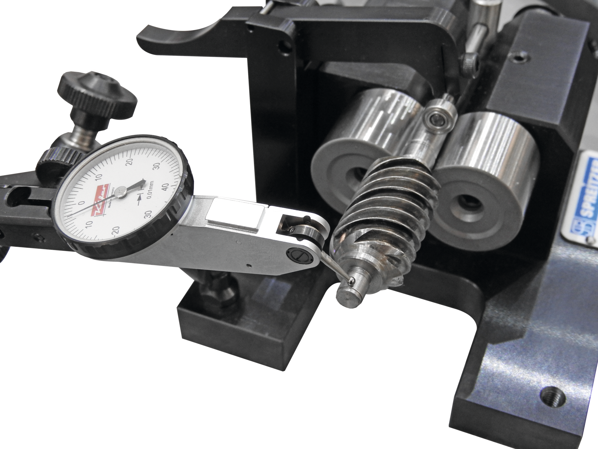 Rundlaufprüfgerät mit Auflagerollen RPG 240 AL Werkstück-D. 2-40mm 160x125mm mit Einstichrollen