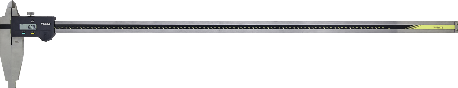 Werkstattmessschieber Digital ABSOLUTE Digimatic Abl. 0,01mm mit Spitzen DIN862E mit DA MB1000mm