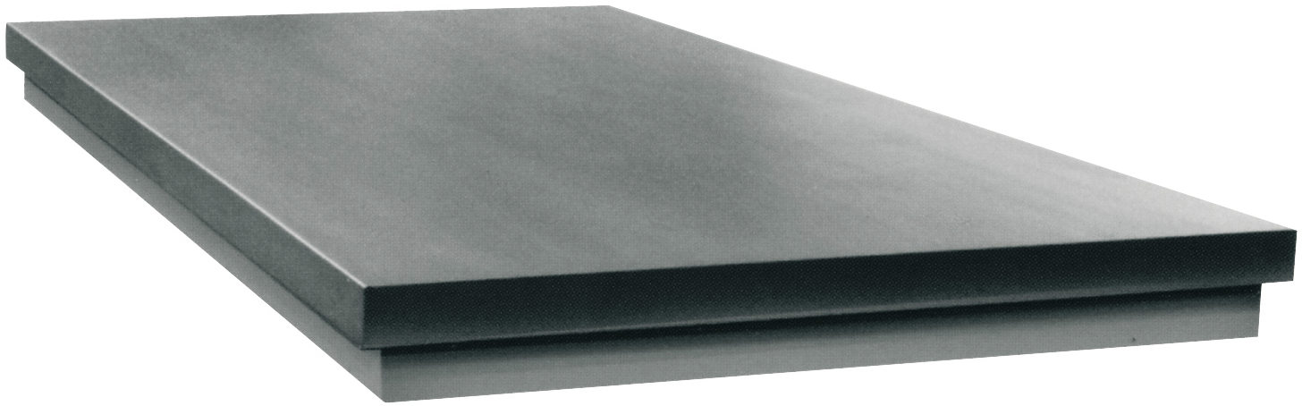 Richtplatte mit Rippen 600x600x40mm Rippenhöhe 40mm