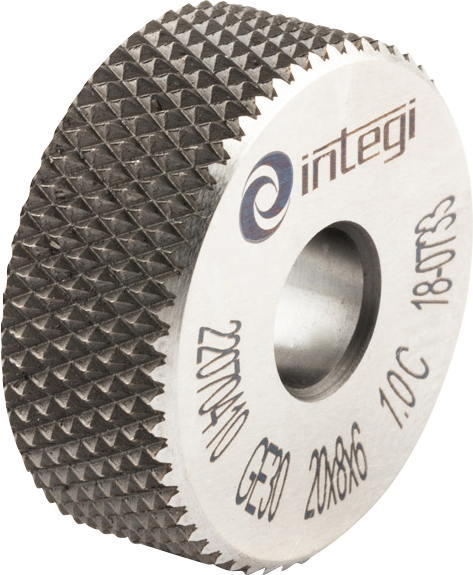 Rändelrad GE-Form 30° HSSE Gr. 1mm 10x4x4mm DIN403 für Rändelprofil RGV 30°