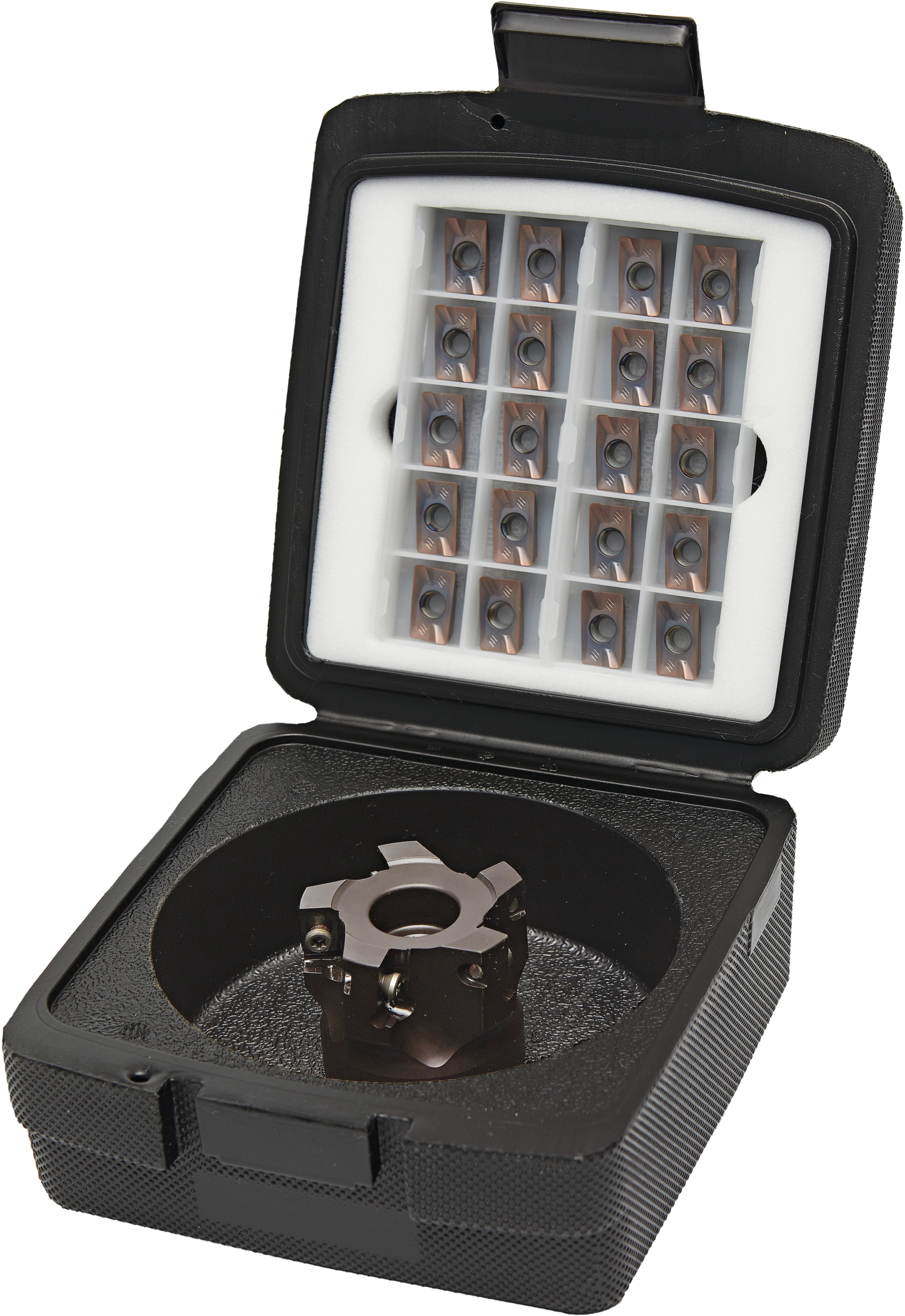 Aufsteck-Eckfräser Sortiment Soft ECO D63mm Z6 + 20x WSP APKT 1604 PDR MU FUB42