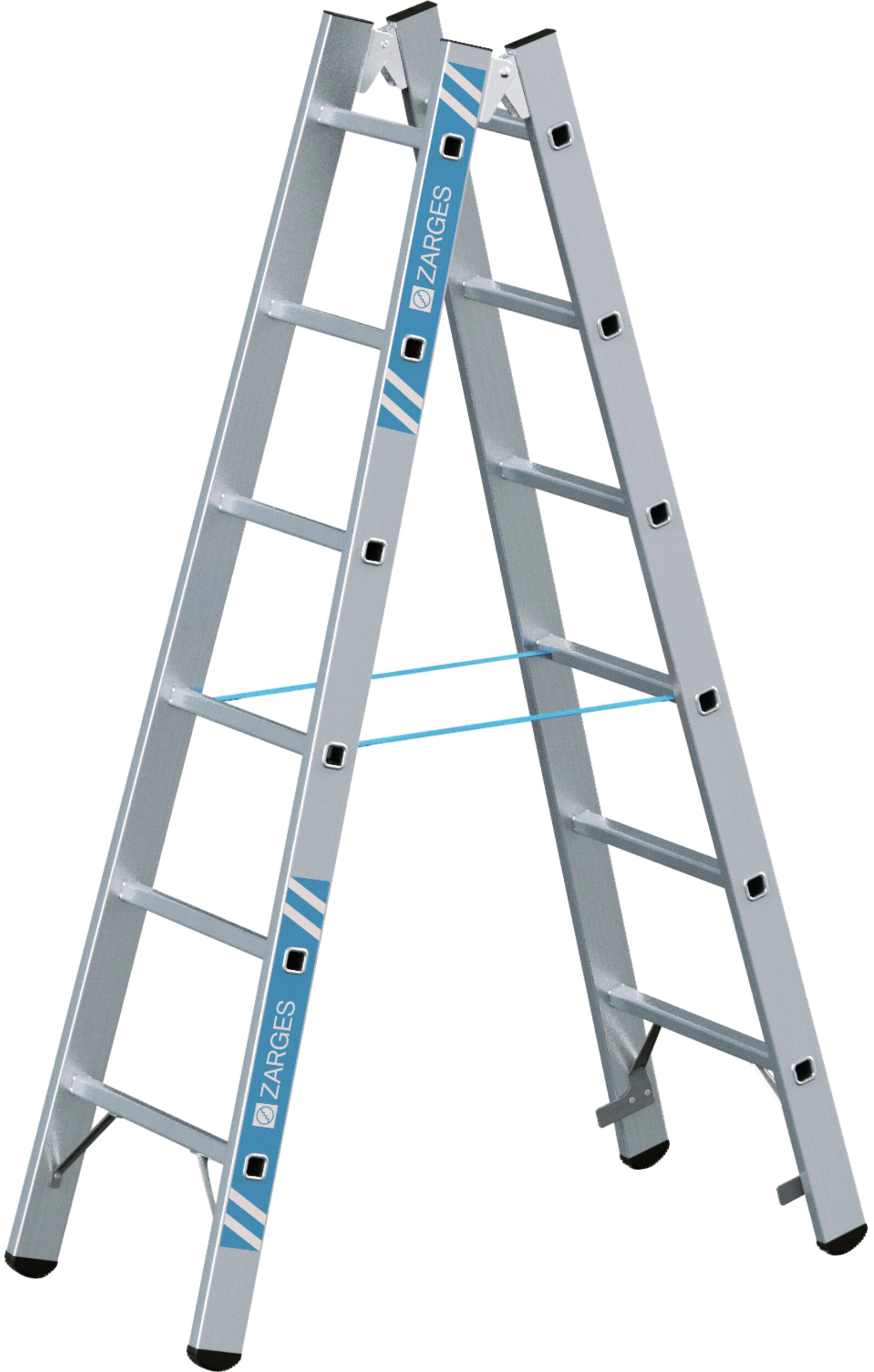 Stehleiter Sprossen L1,78m 2x6 Arbeitshöhe 3,00m