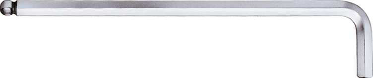 Stiftschlüssel Sechskant lang mit Kugelkopf L231x50mm SW10mm