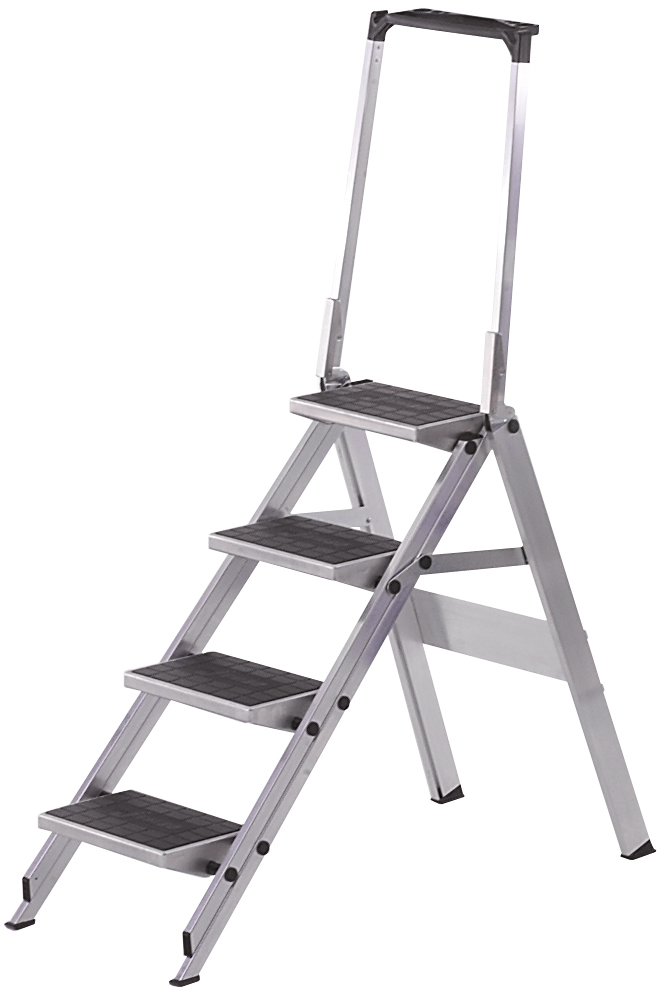 Sicherheitstreppe klappbar H0,9m 4 Stufen Arbeitshöhe 2,9m