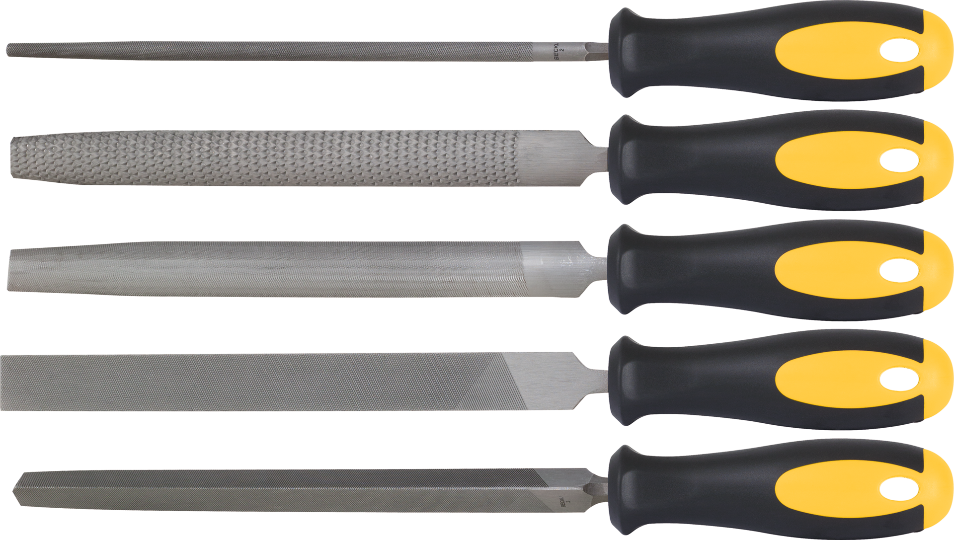 Werkstattfeilen/Raspeln Satz 5-tlg. L250mm Hieb2