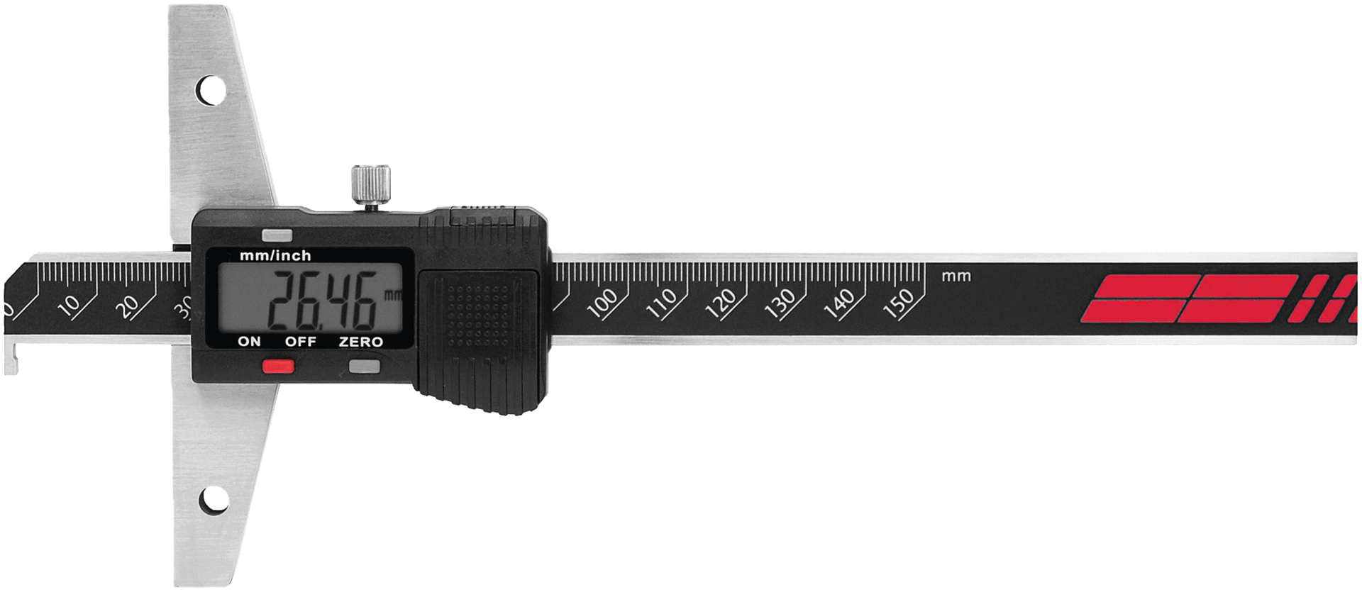 Tiefenmessschieber Digital mit Einfachhaken Abl. 0,01mm MB200mm