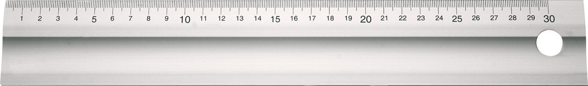 Arbeitsmaßstab Aluminium B50mm S5mm Werksnorm eloxiert L600mm
