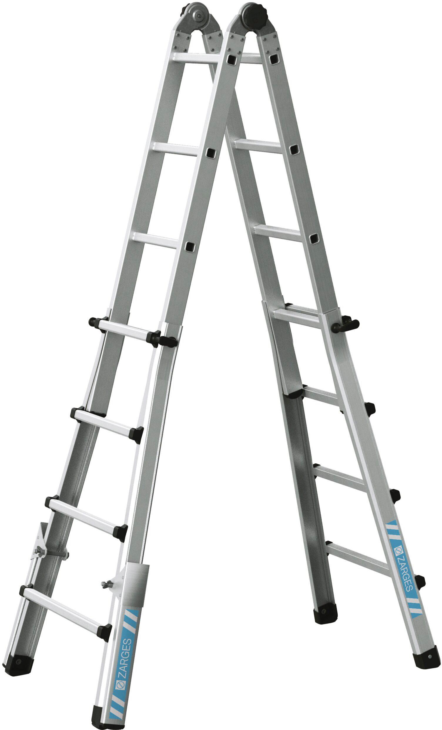 Mehrzweckleiter Teleskop 4-teilig L4,17m 4 x 4 Sprossen