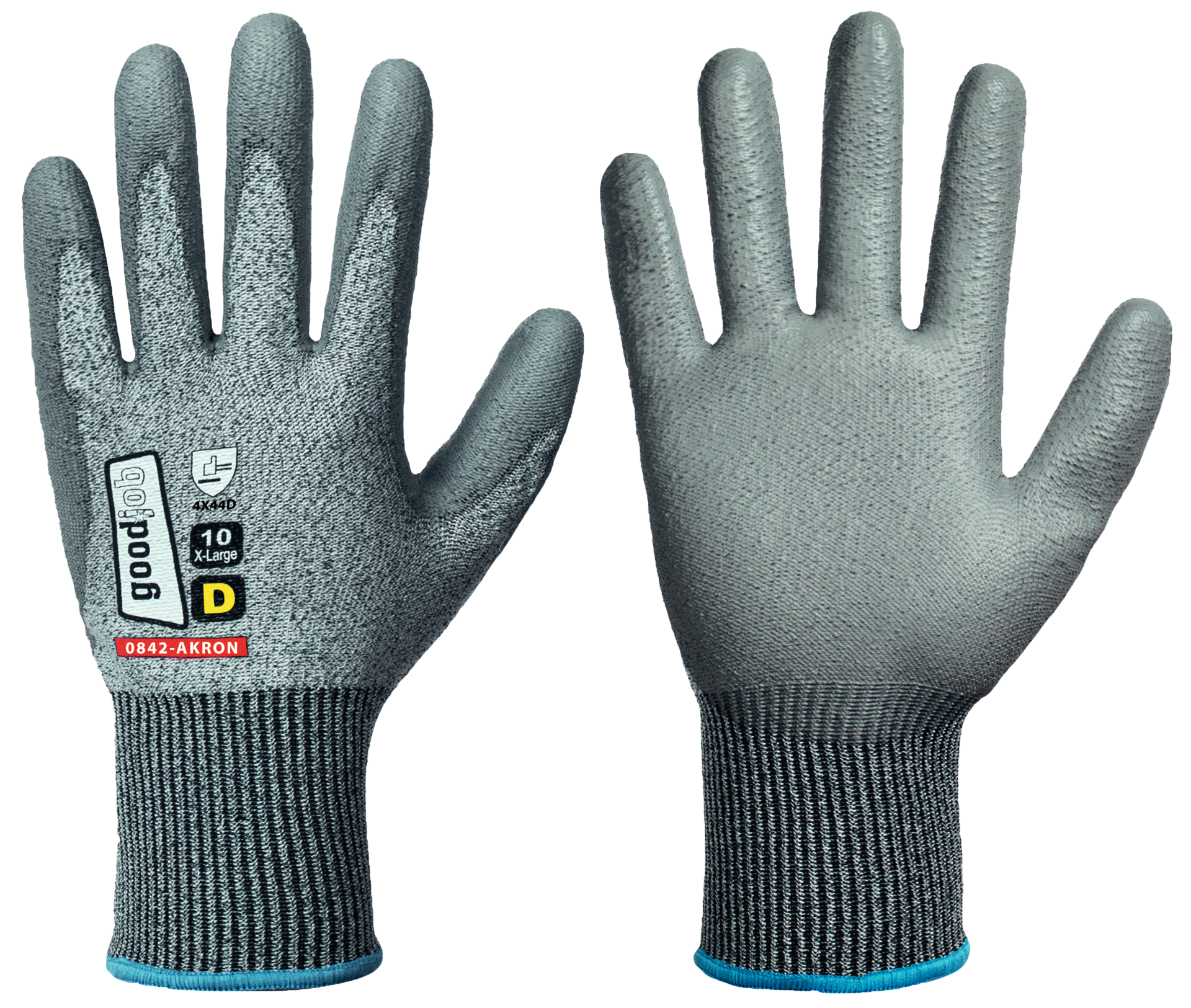 Schnittschutzhandschuh Polyurethanbeschichtung Schutzgrad D grau Gr. 11