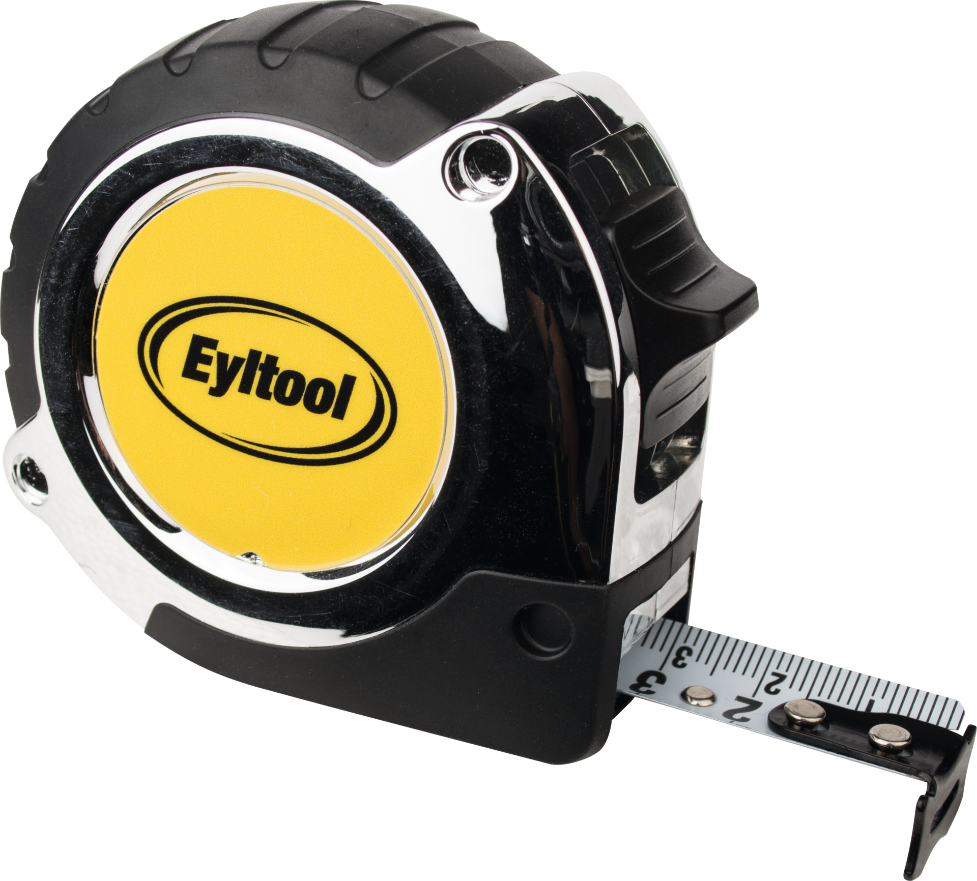 Taschenbandmaß Chrom B16mm Abl. 1mm EG II Band weiß beschichtet L3m