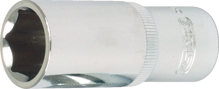 Stecknuss 1/4" Sechskant lang Chrome L50mm SW9mm