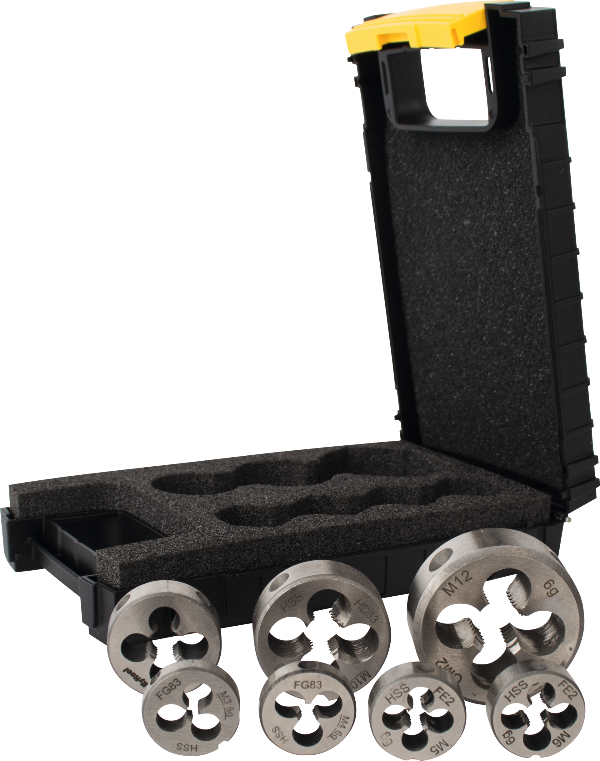 Schneideisen Satz M3-M12 HSS 7-teilig DIN223