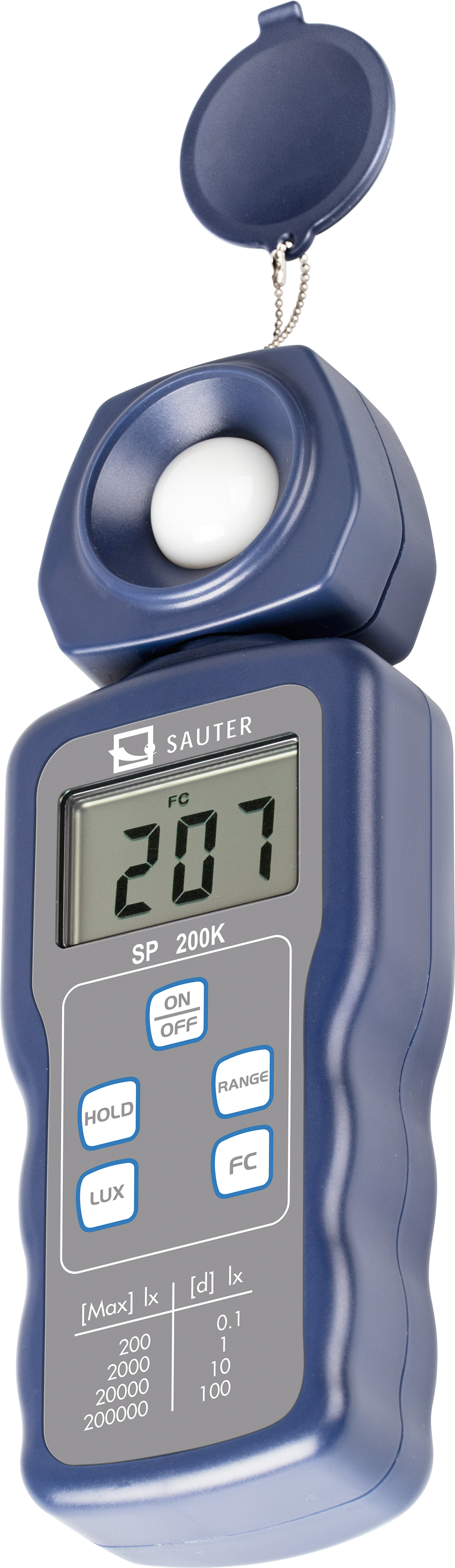 LED-Luxmeter Digital Lichtmessgerät MB0-200.000lx Abl. 0,1-100lx Luxmeter auch für LED-Licht