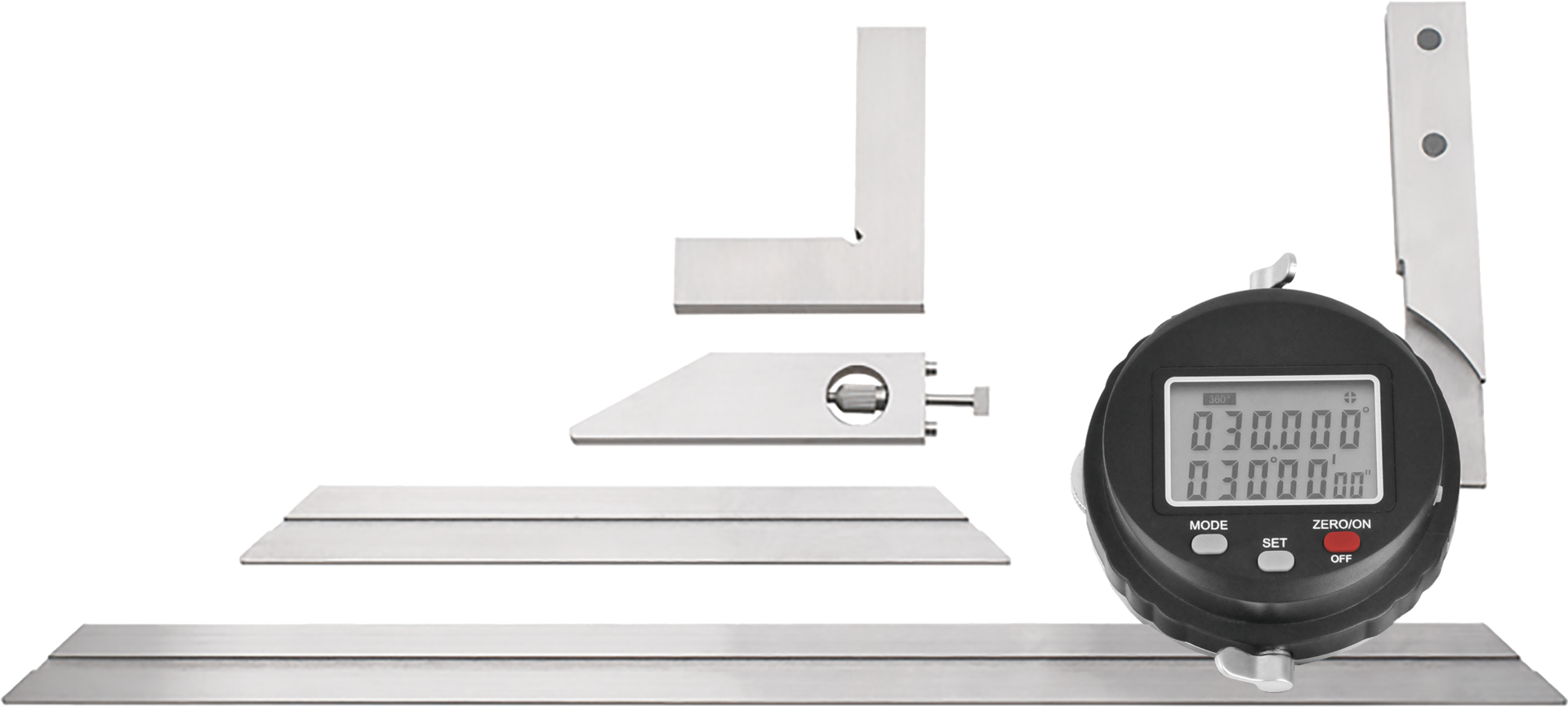 Winkelmesser Digital Sortiment MB0-360°/0,008°/30' Schienenlänge 150/300mm