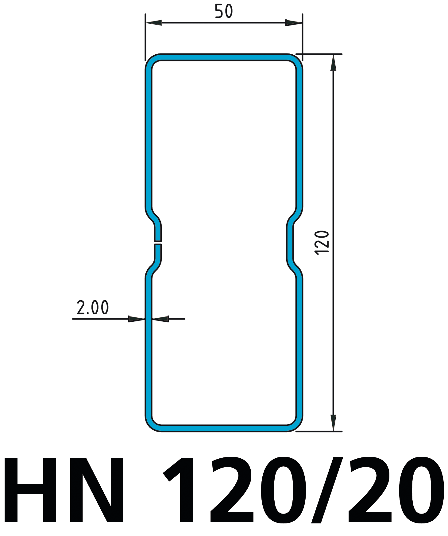 Holm HN 120/20 B2200mm Fachlast 3500kg RAL 2001